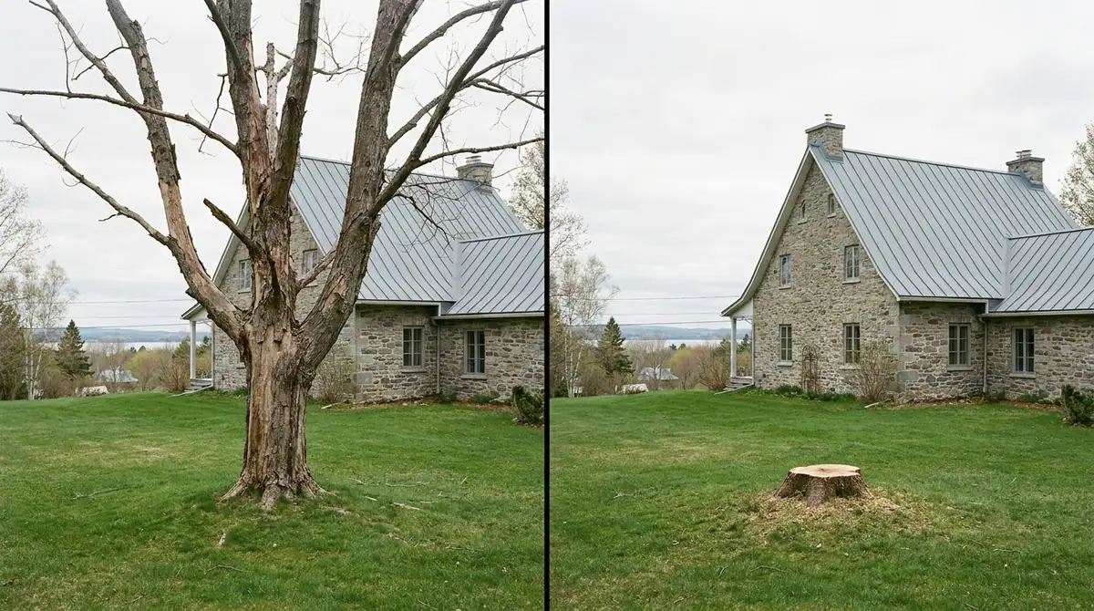 Abattage d'arbre · Québec