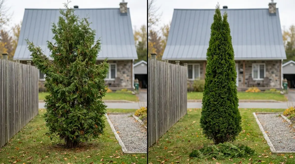 Taille de conifère · Québec