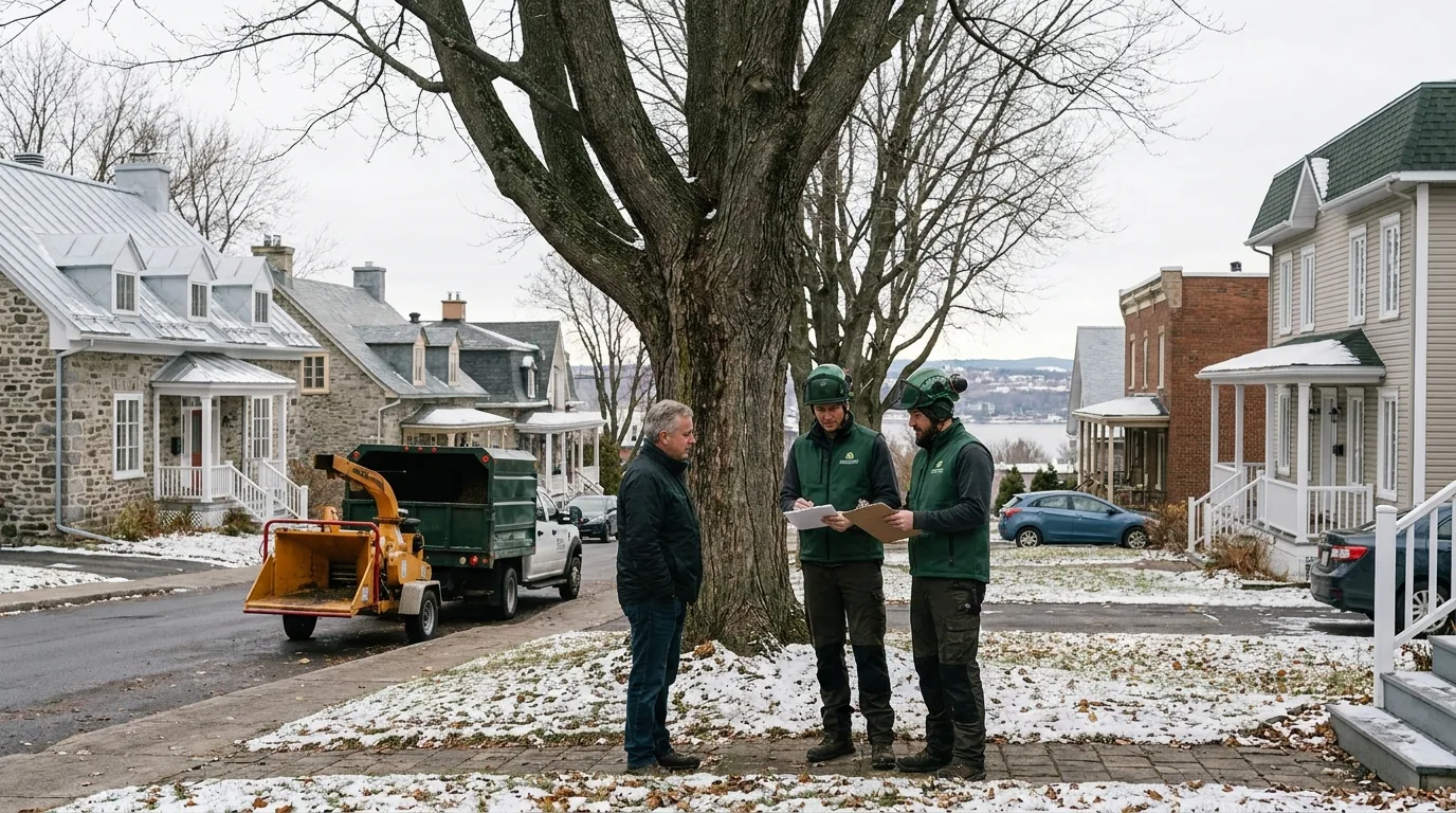 Prix d'un émondage au Québec : comment est établie une soumission (Québec)