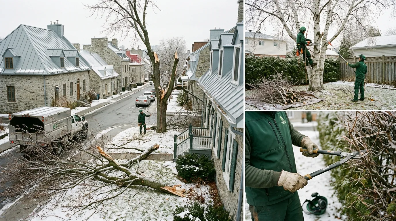 Tempête de verglas : que faire après des dégâts sur vos arbres ? (Québec)