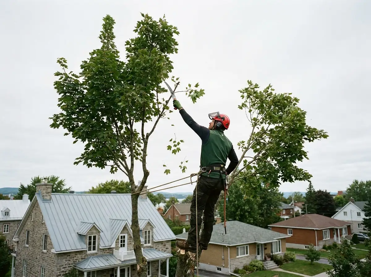 Émondage et réduction de cime Québec